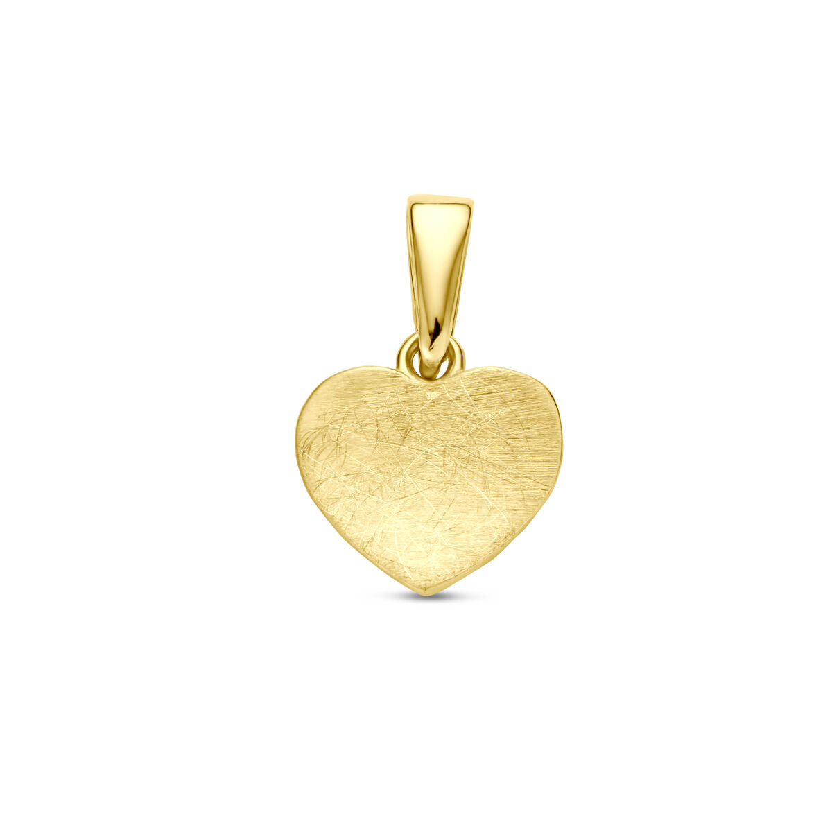 Fantasy Collection Hanger hartje poli/mat 13 mm 14K geelgoud