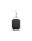 Zilveren gerhodineerde hanger onyx 20 mm - 1340971 - PansiteNederland.nl