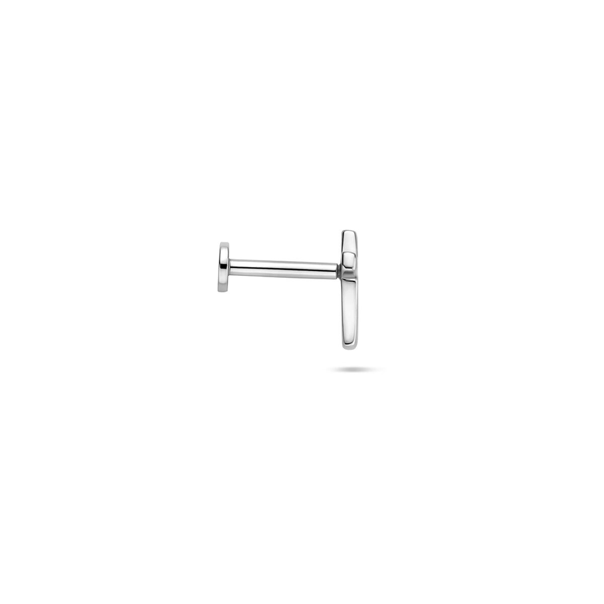 Fantasy Collection Flat back piercing kruis 7,5 mm zilver