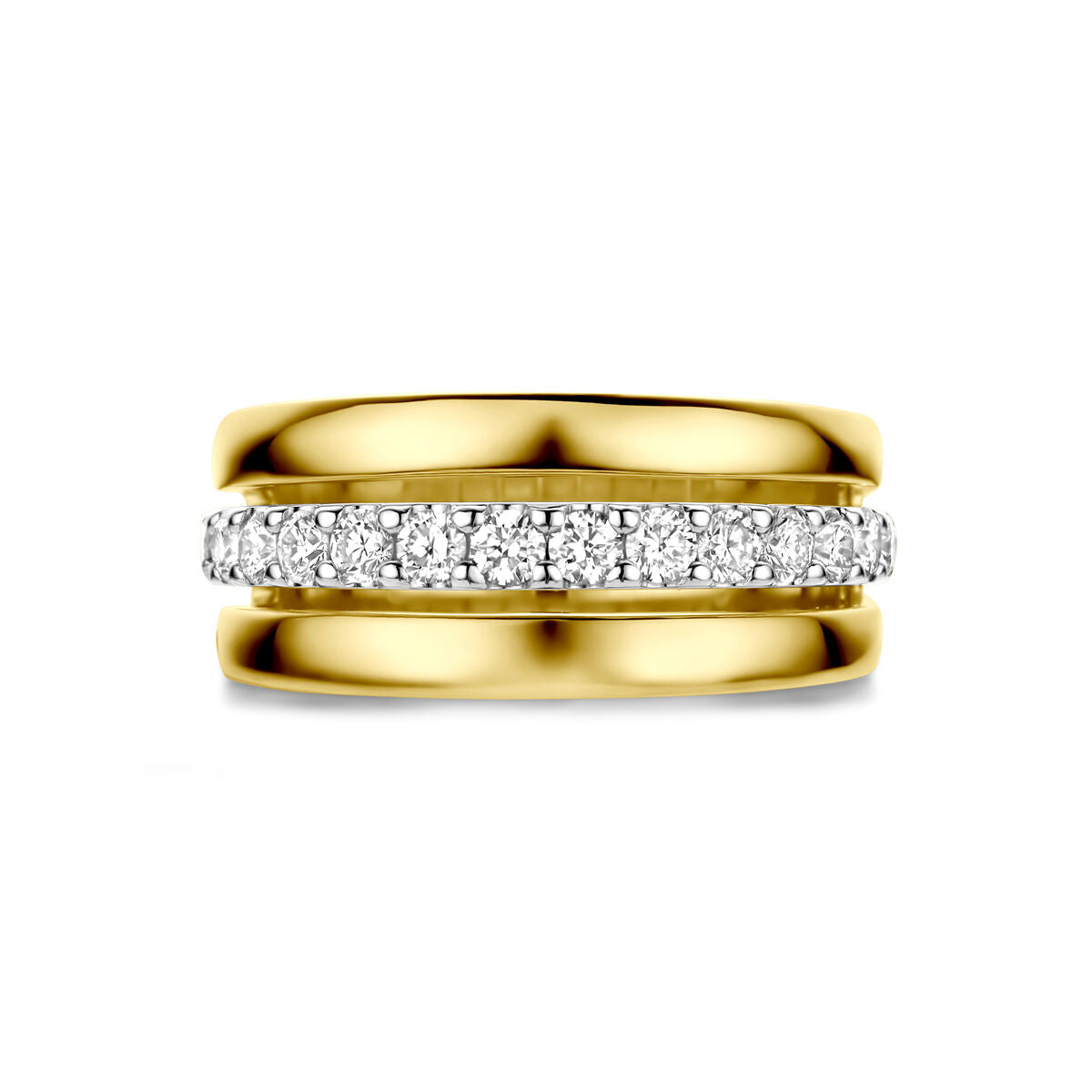 Fantasy Collection Ring diamant 0.57ct h si 14K bicolor goud