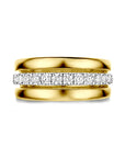 14K Bicolor Gouden Geel/Wit Ring Diamant 0.57Ct H Si 4209101 - PansiteNederland.nl
