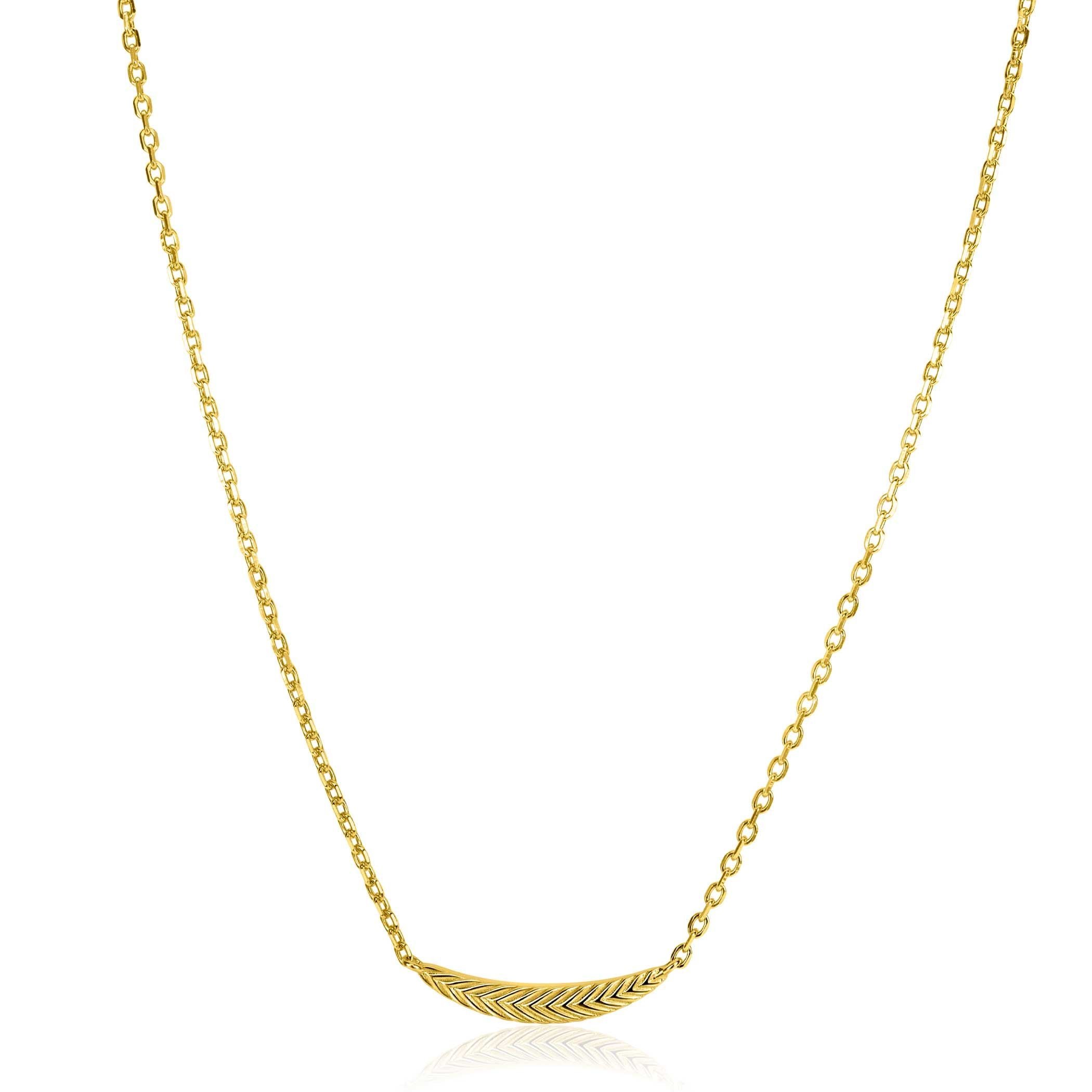 ZINZI Verguld Zilveren Ketting 40-45cm - ZIC2644G