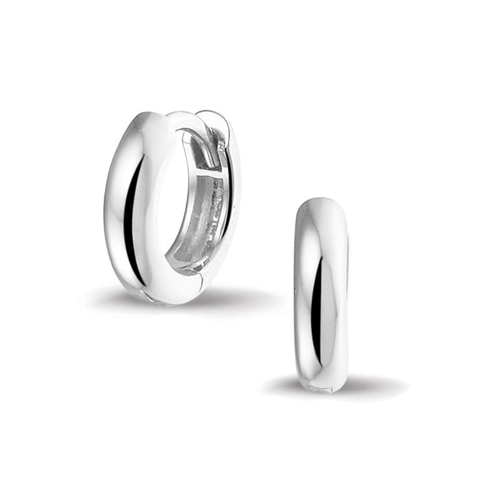 See You Zilveren creolen glad, 12 mm – 304 – afbeelding 1