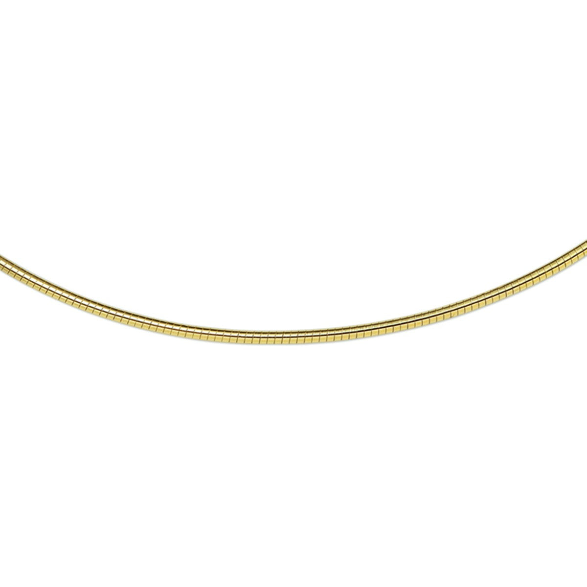Fantasy Collection Collier omega 1,5 mm rond doublé