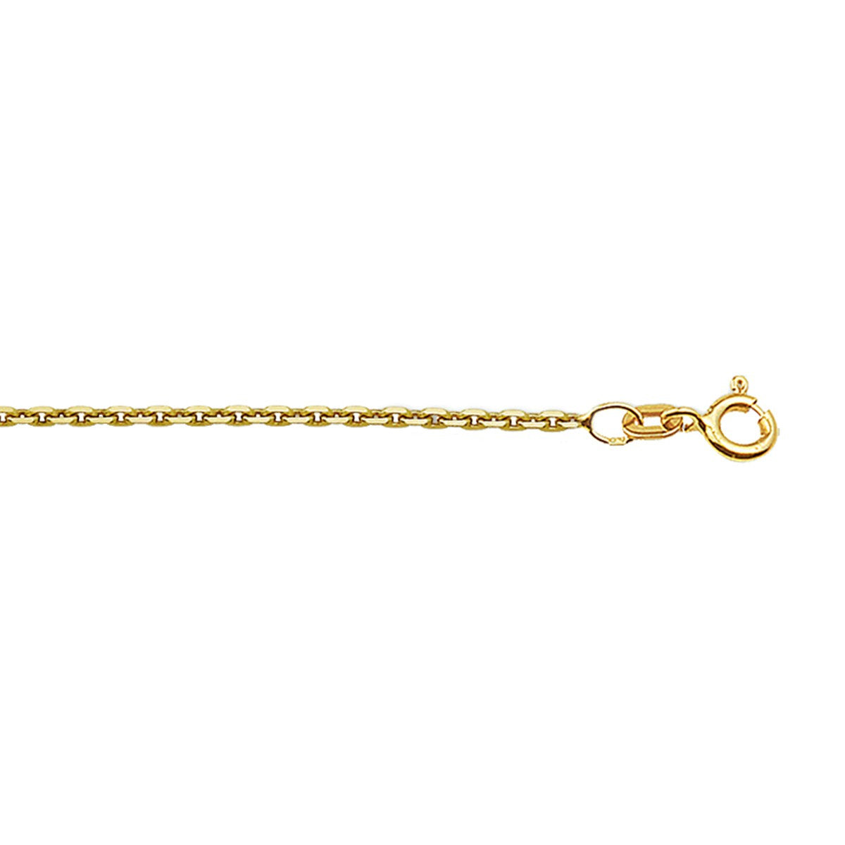 Fantasy Collection Collier anker gediamanteerd 1,7 mm doublé