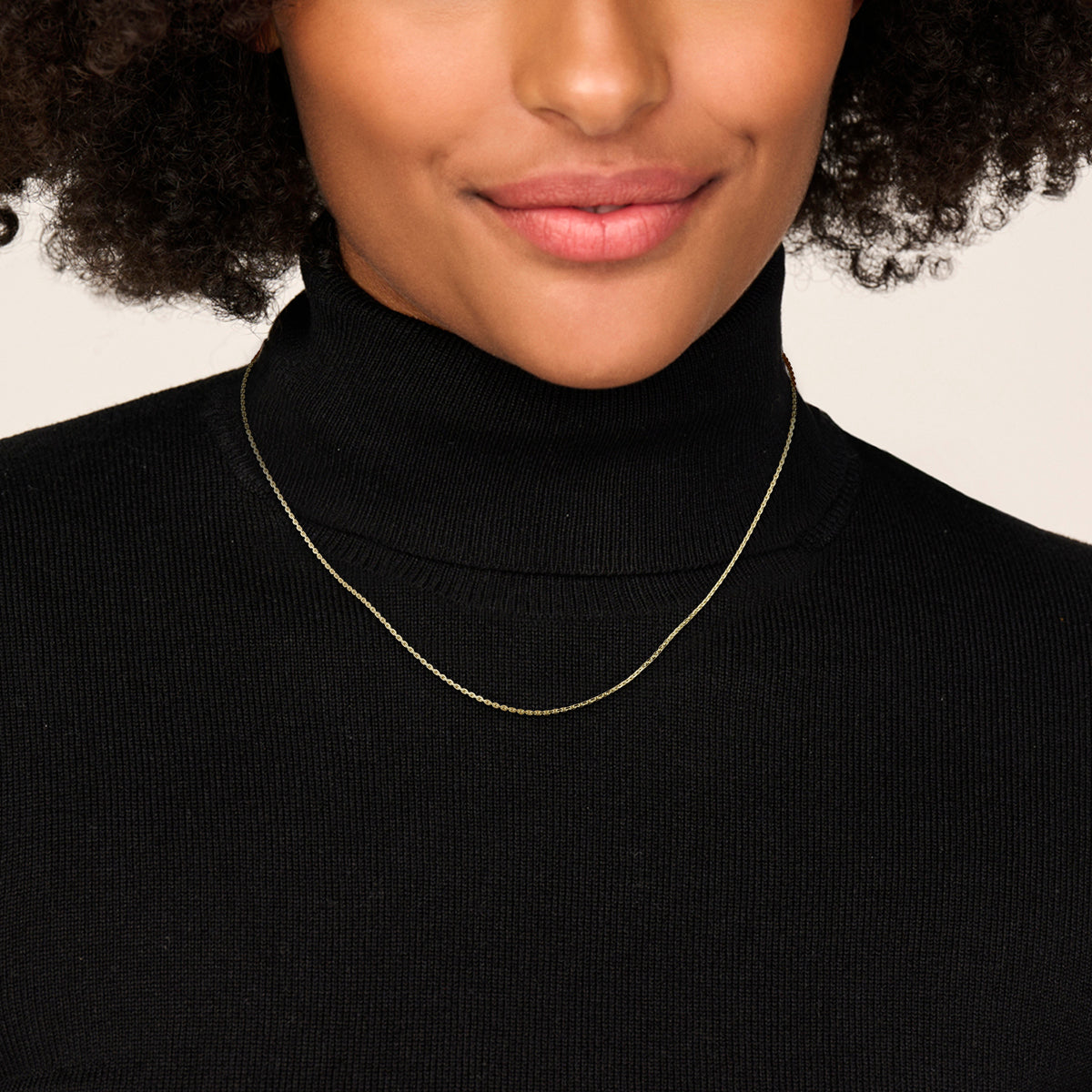 Collier anker gediamanteerd 1,3 mm doublé