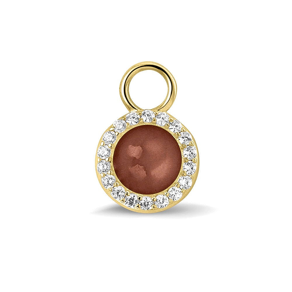 See You Gouden ronde oorhangers met steen voor as – 311 – afbeelding 7