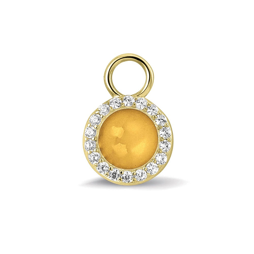 See You Gouden ronde oorhangers met steen voor as – 311 – afbeelding 9