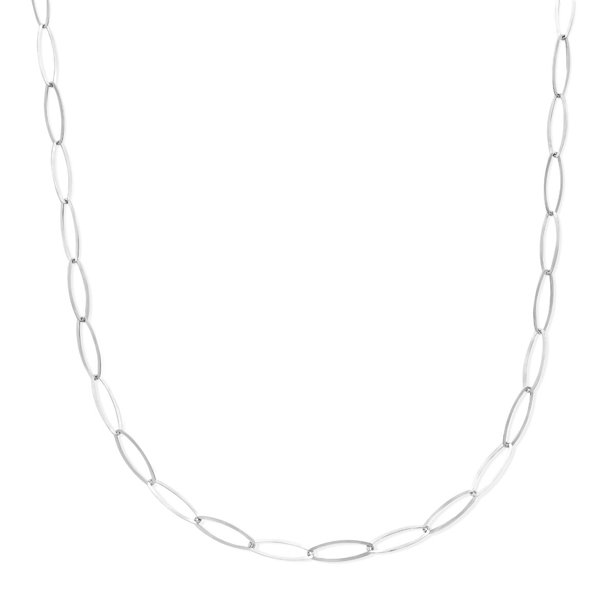 Fantasy Collection Collier anker 5,1 mm 45 cm zilver gerhodineerd