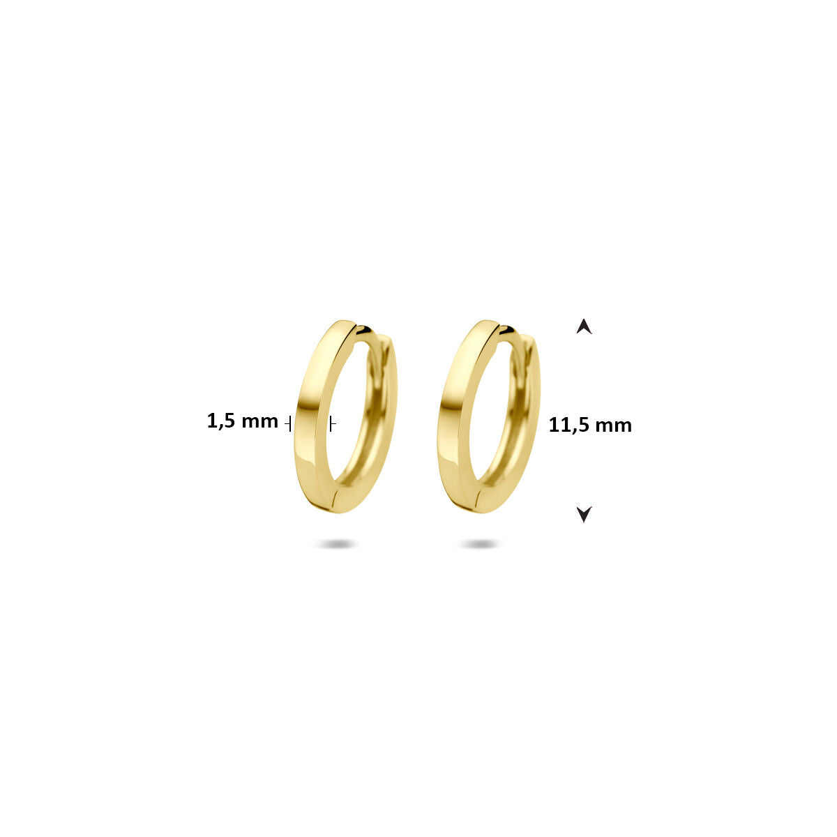 Fantasy Collection Oorbellen 11,5 mm 9K geelgoud