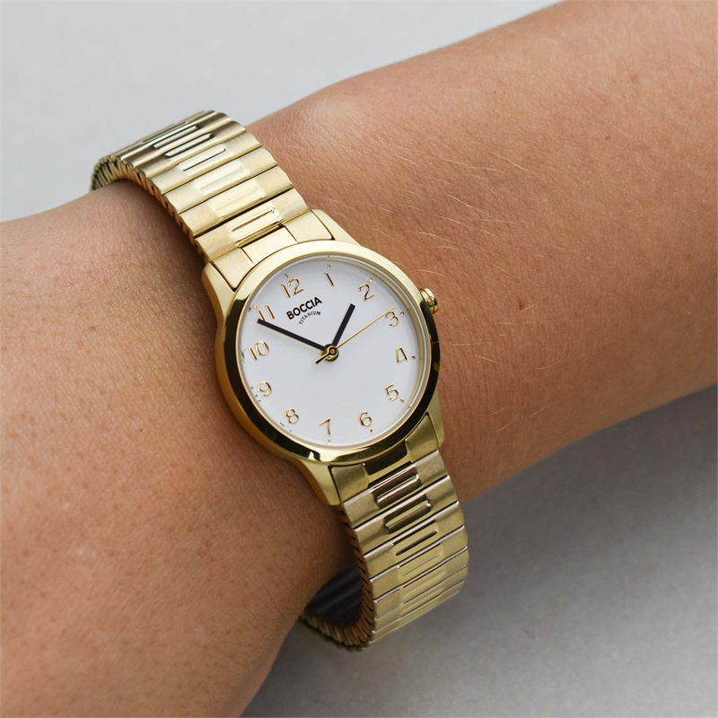 Boccia Titanium 3318-02 Dames Horloge 26mm