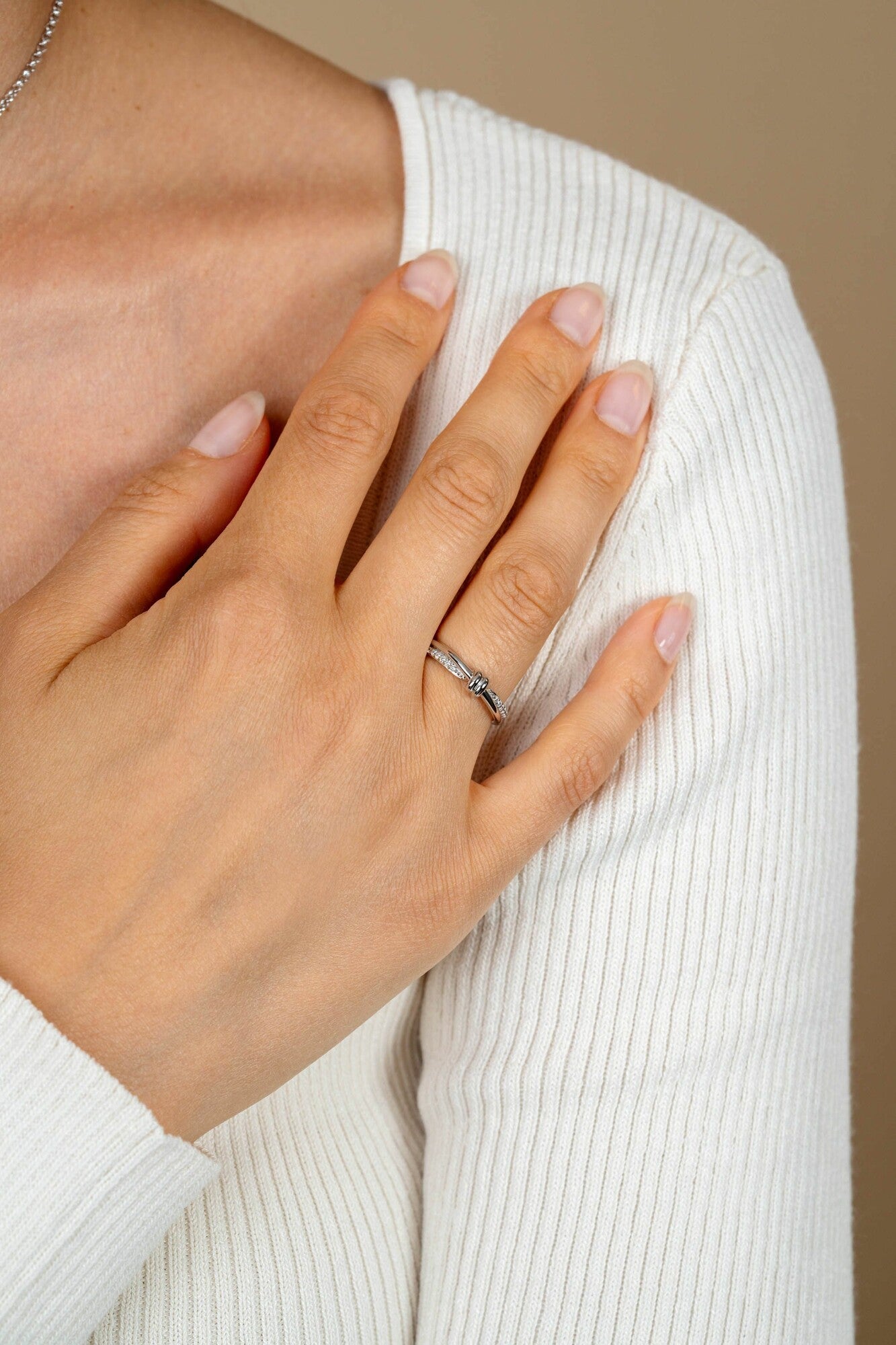 ZINZI Zilveren Ring met Witte Zirkonia - ZIR2680