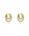 14K oorknoppen zirkonia 8 mm - 4034569