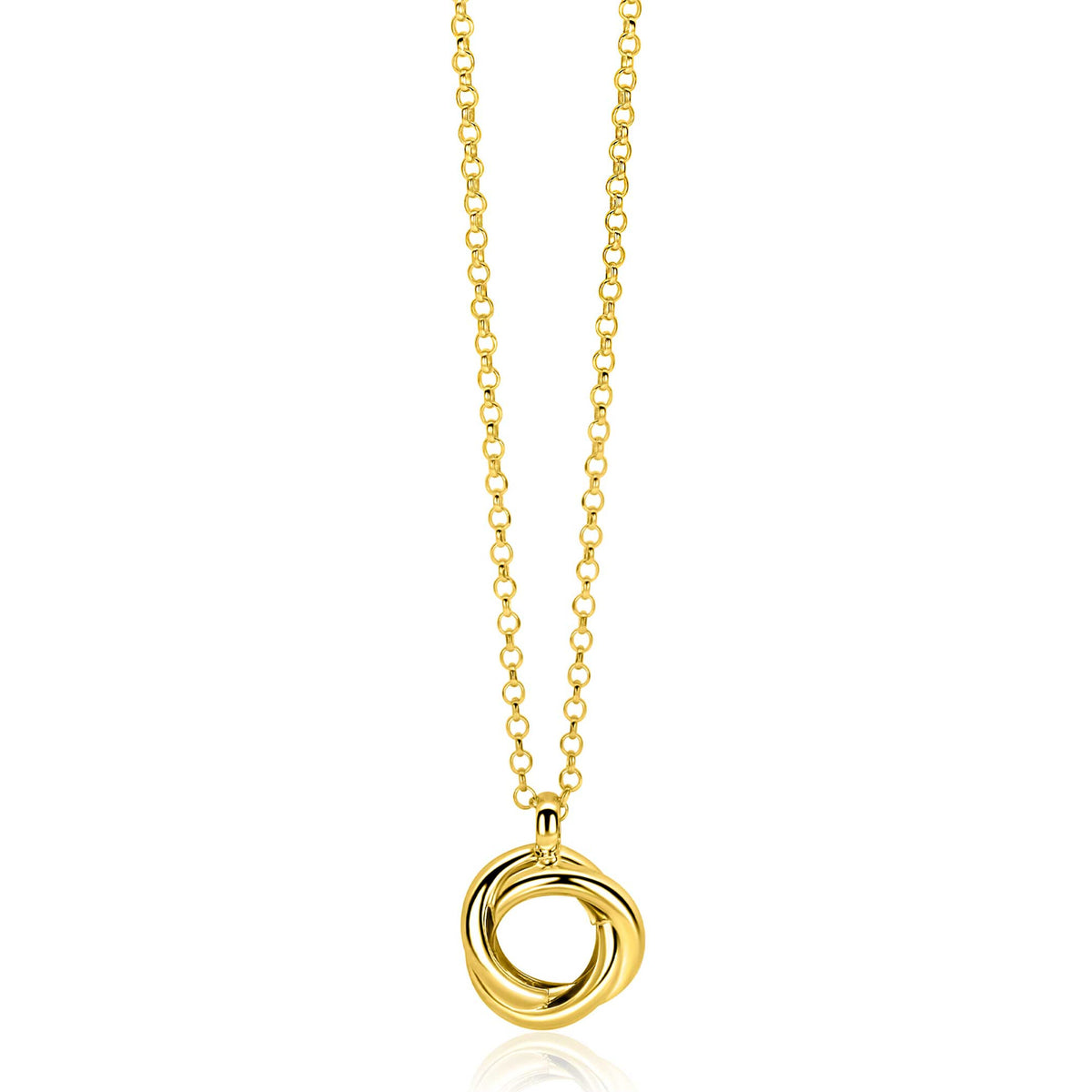 ZINZI Verguld Zilveren Ketting ZIC2890G