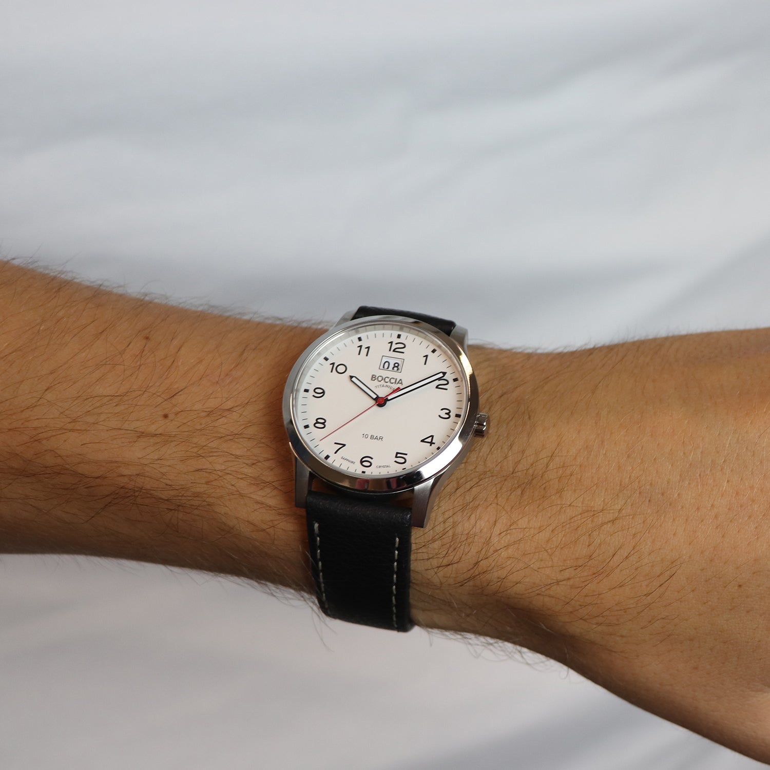 Boccia Titanium Herenhorloge 3580-05 Zilverkleurig
