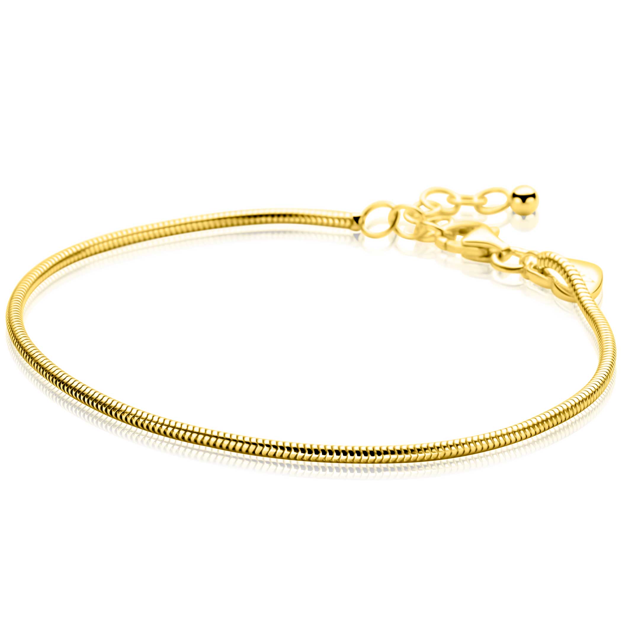 ZINZI Verguld Zilveren Armband 17-20cm - ZIA2848G