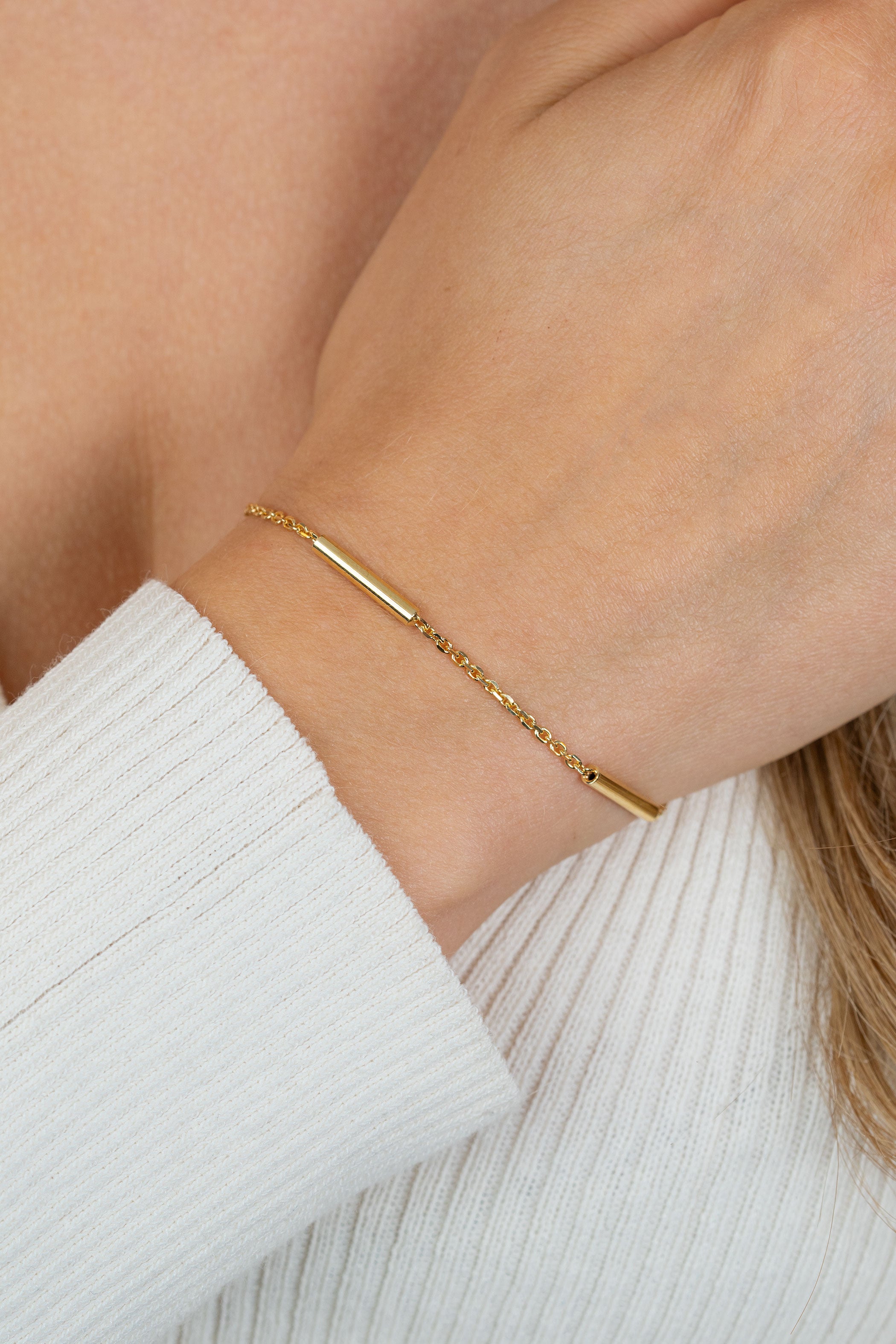ZINZI Verguld Zilveren Armband 17-20 cm - ZIA2800G