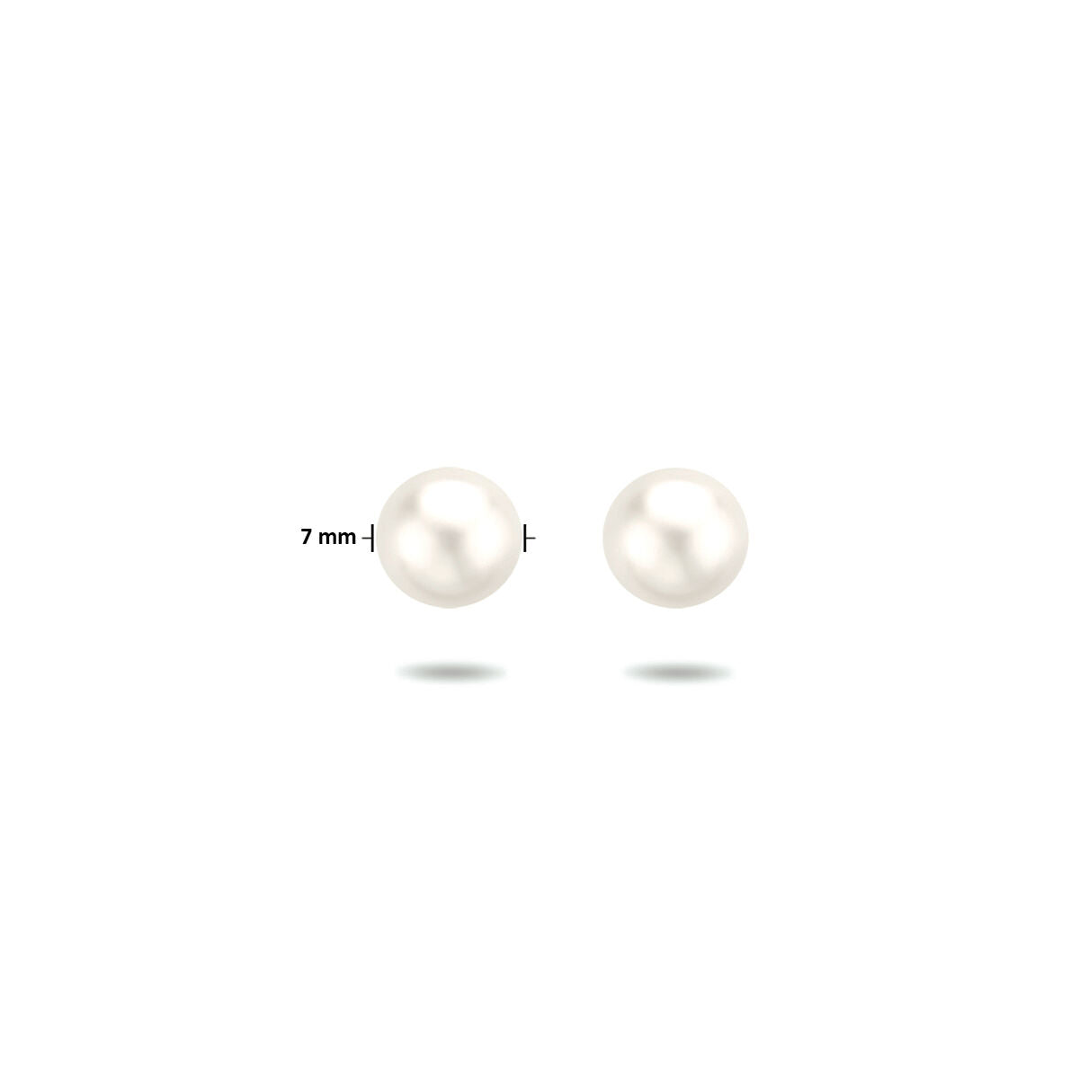 Fantasy Collection Oorbellen parel zilver