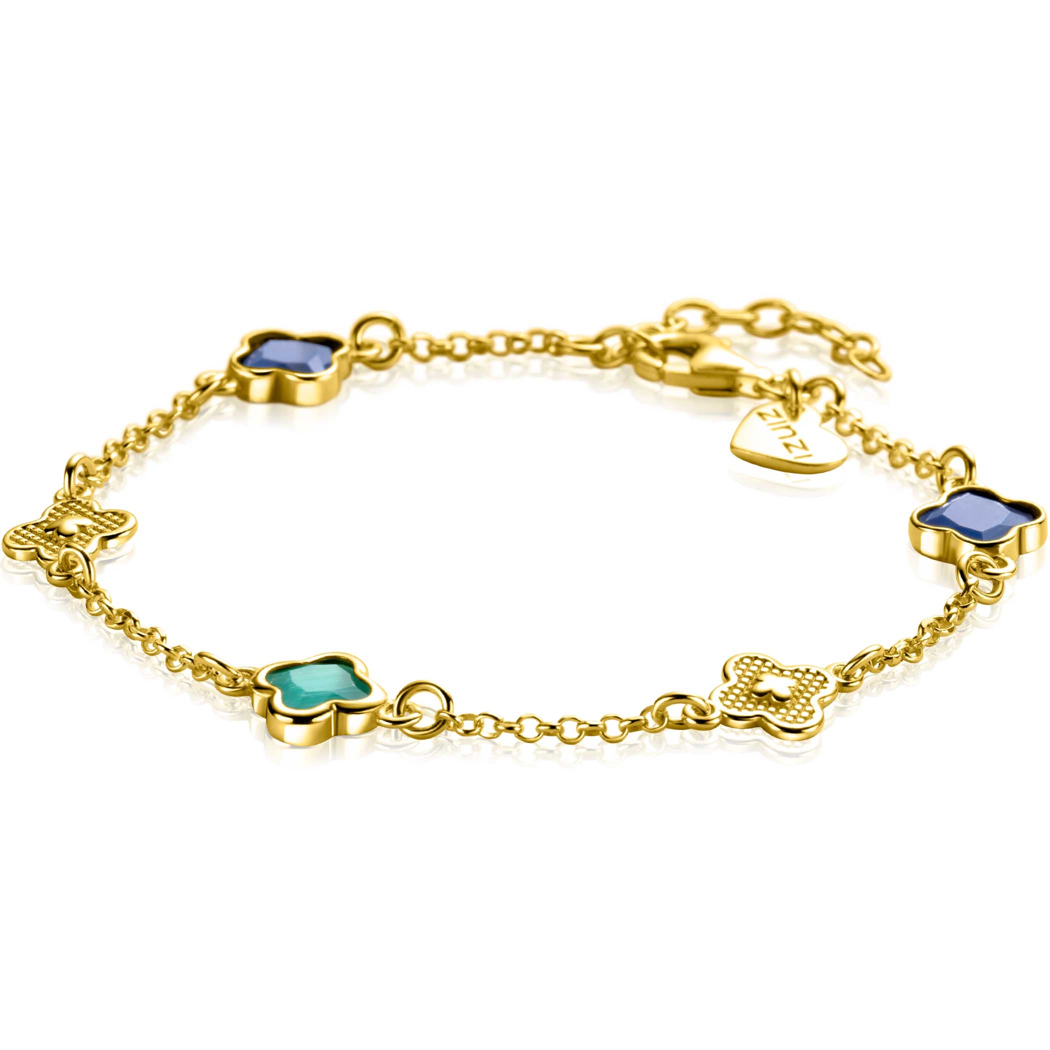 ZINZI Verguld Zilveren Armband 16-19 cm - ZIA2583