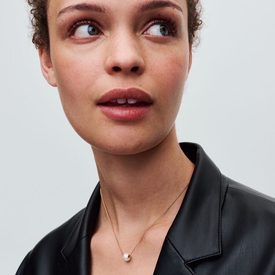Pandora Collier met Behandelde Gecultiveerde Zoetwaterparel goudverguld - 363167C01