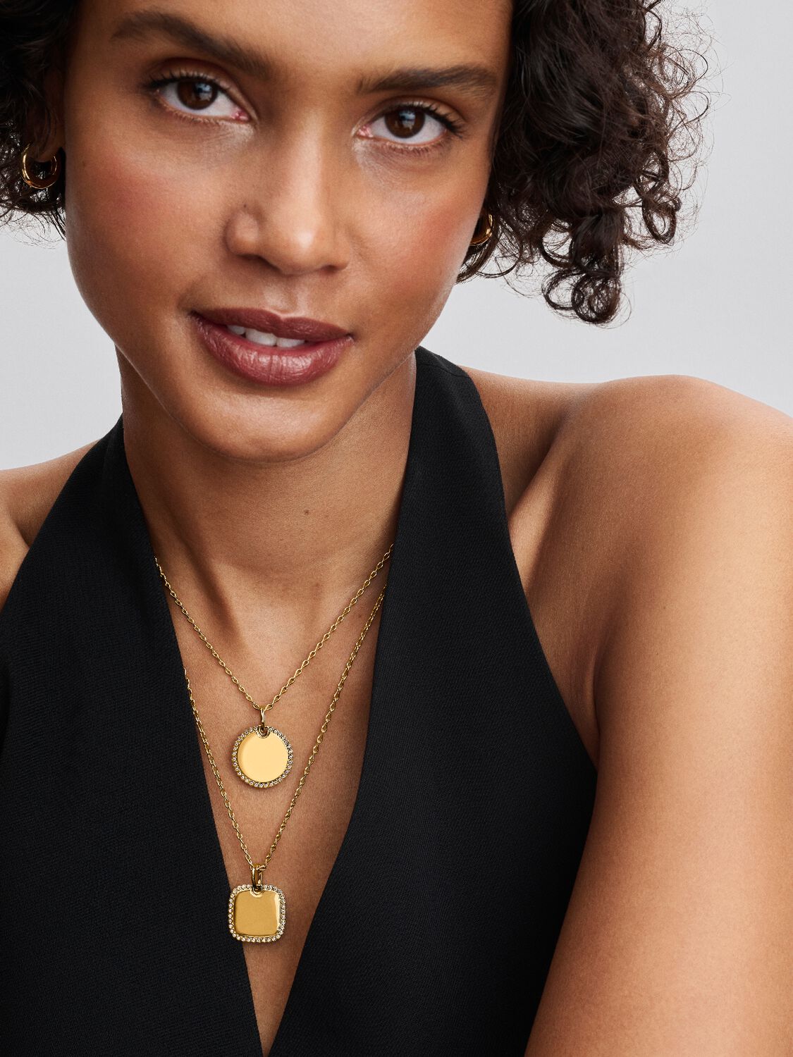 Pandora Hanger graveerbaar rond plaatje 364007C01