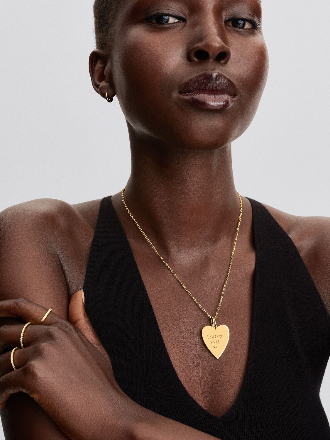 Pandora Hanger oversized graveerbaar hart 364016C00