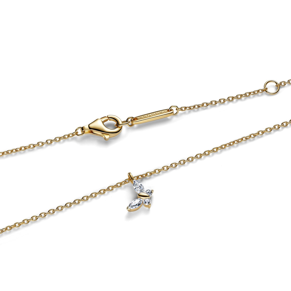 Pandora Ketting met vlinderhanger goudverguld 364267C01