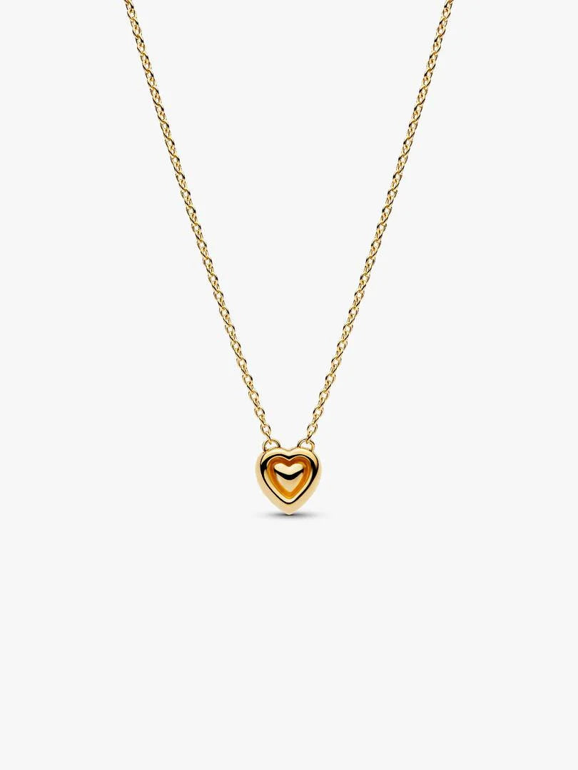 Pandora Sprankelend Hart Halo Halsketting goudverguld - 364364C01