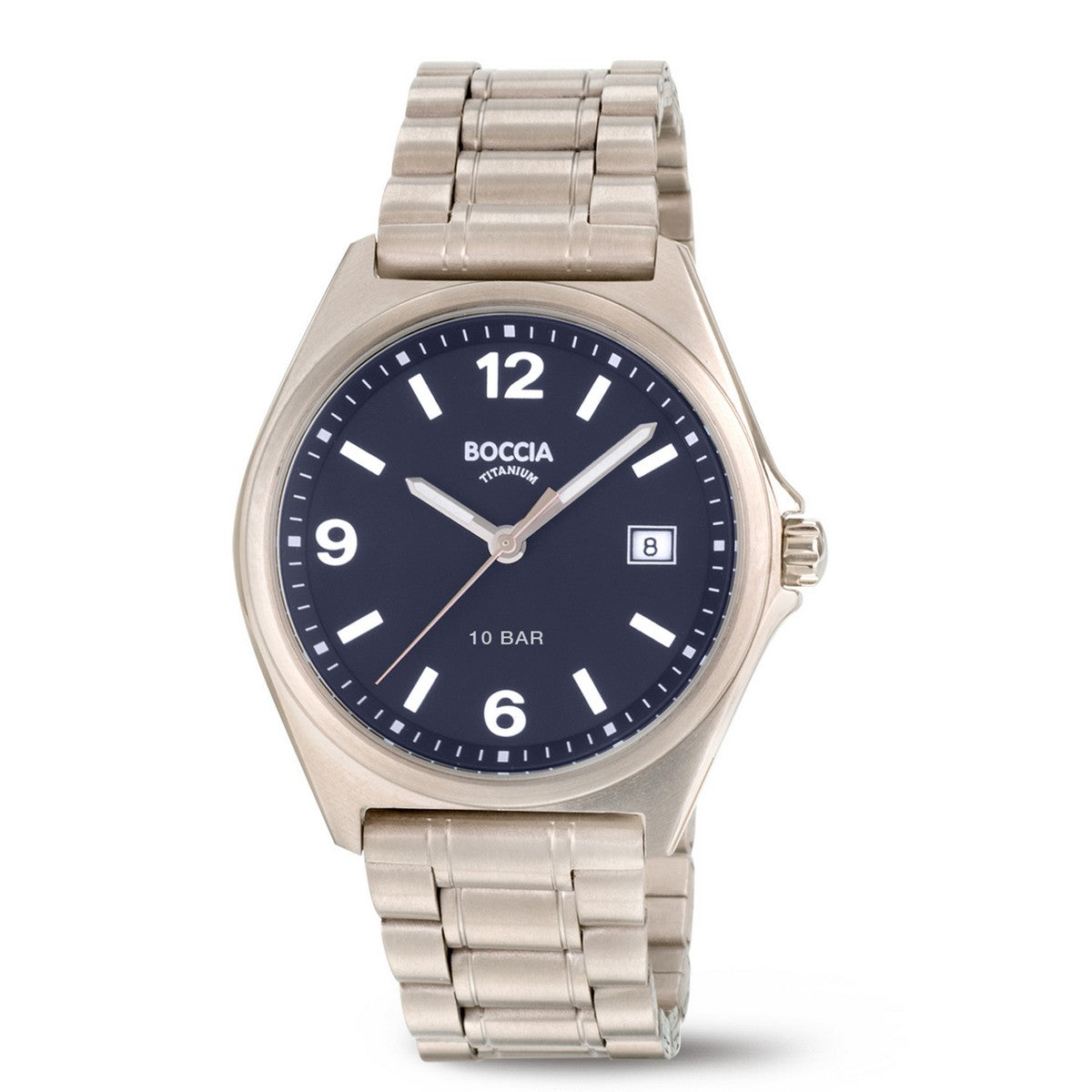 Boccia Titanium Herenhorloge 3663-02 Zilverkleurig