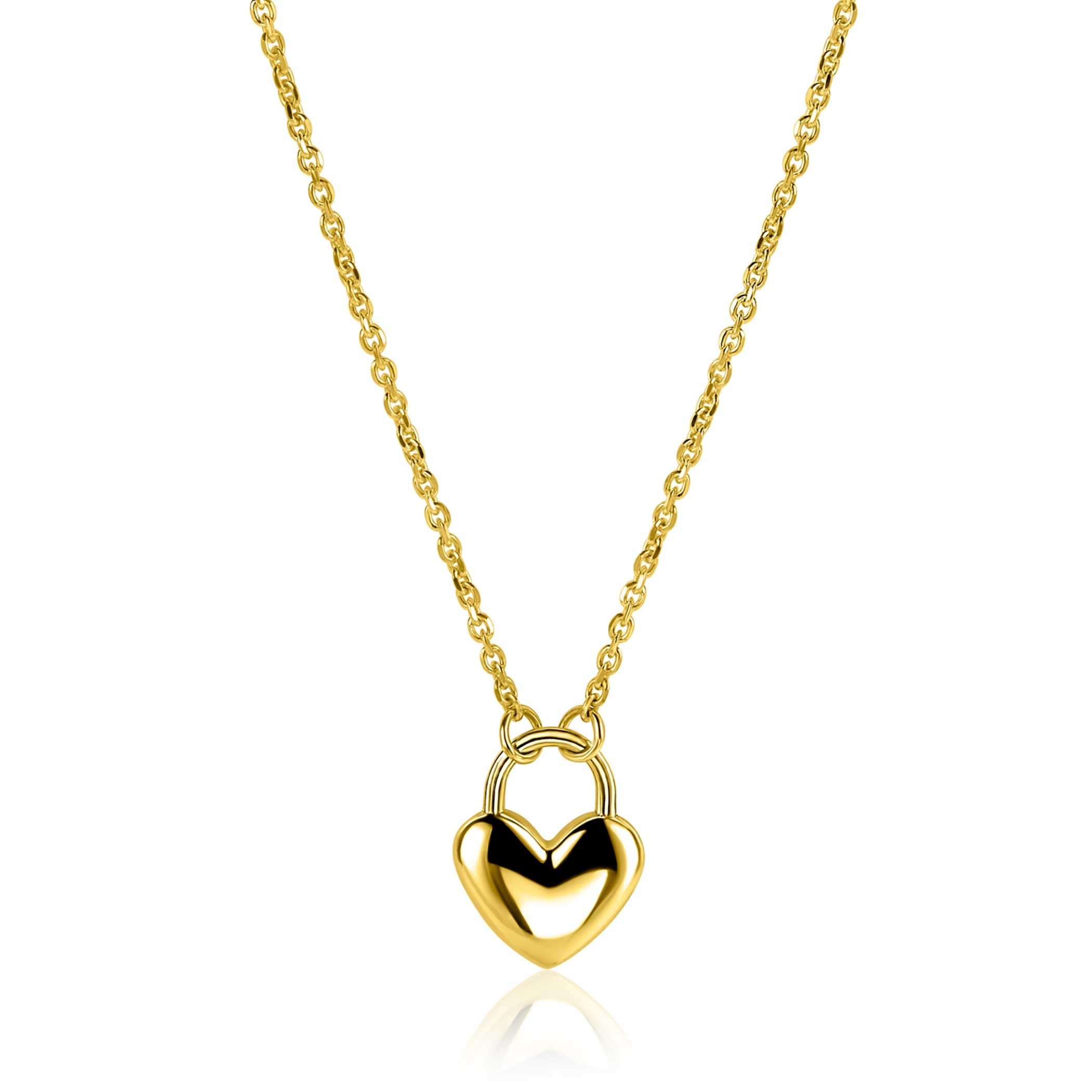 ZINZI Verguld Zilveren Ketting 42-45 cm - ZIC2673G