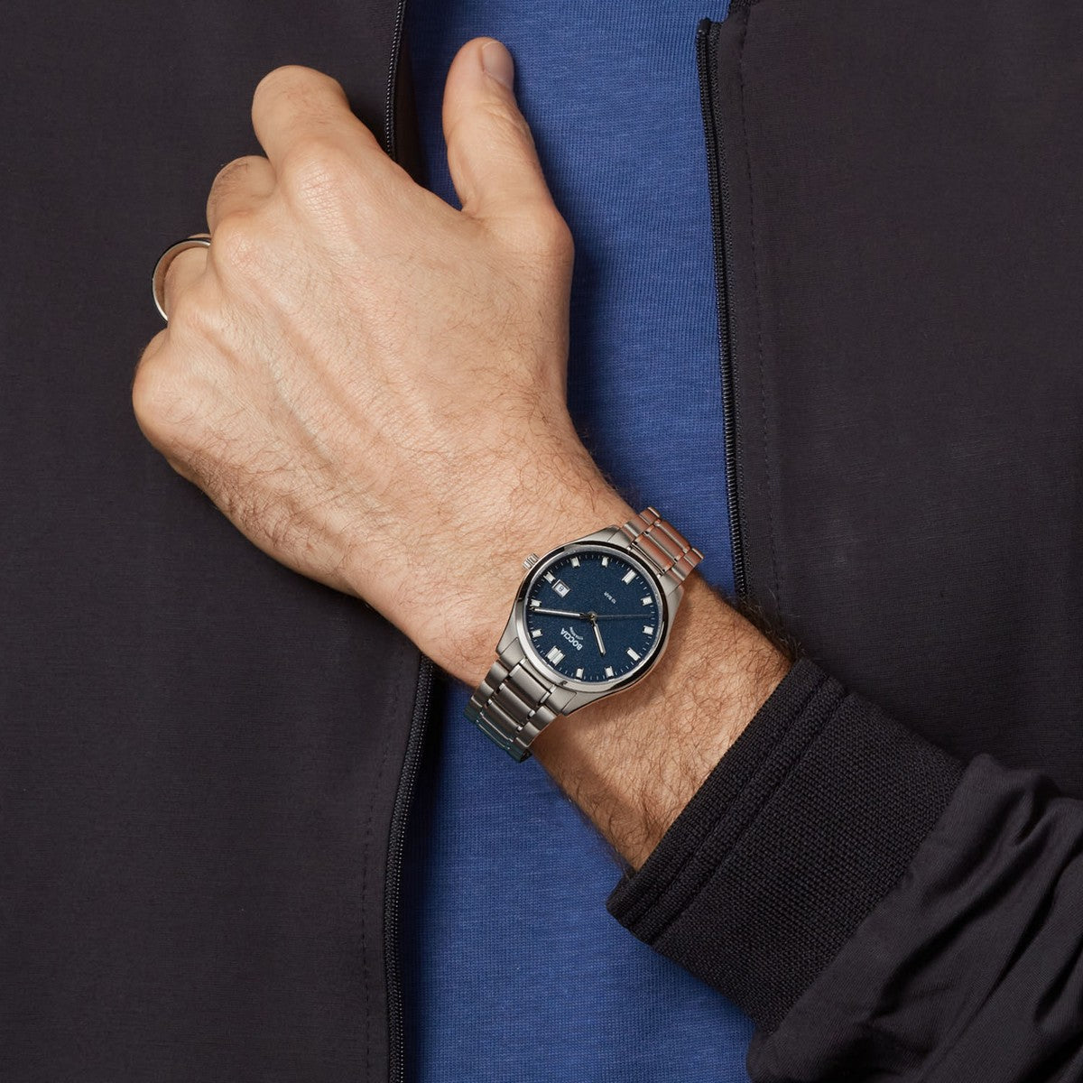 Boccia Titanium Herenhorloge 3669-04 Zilverkleurig