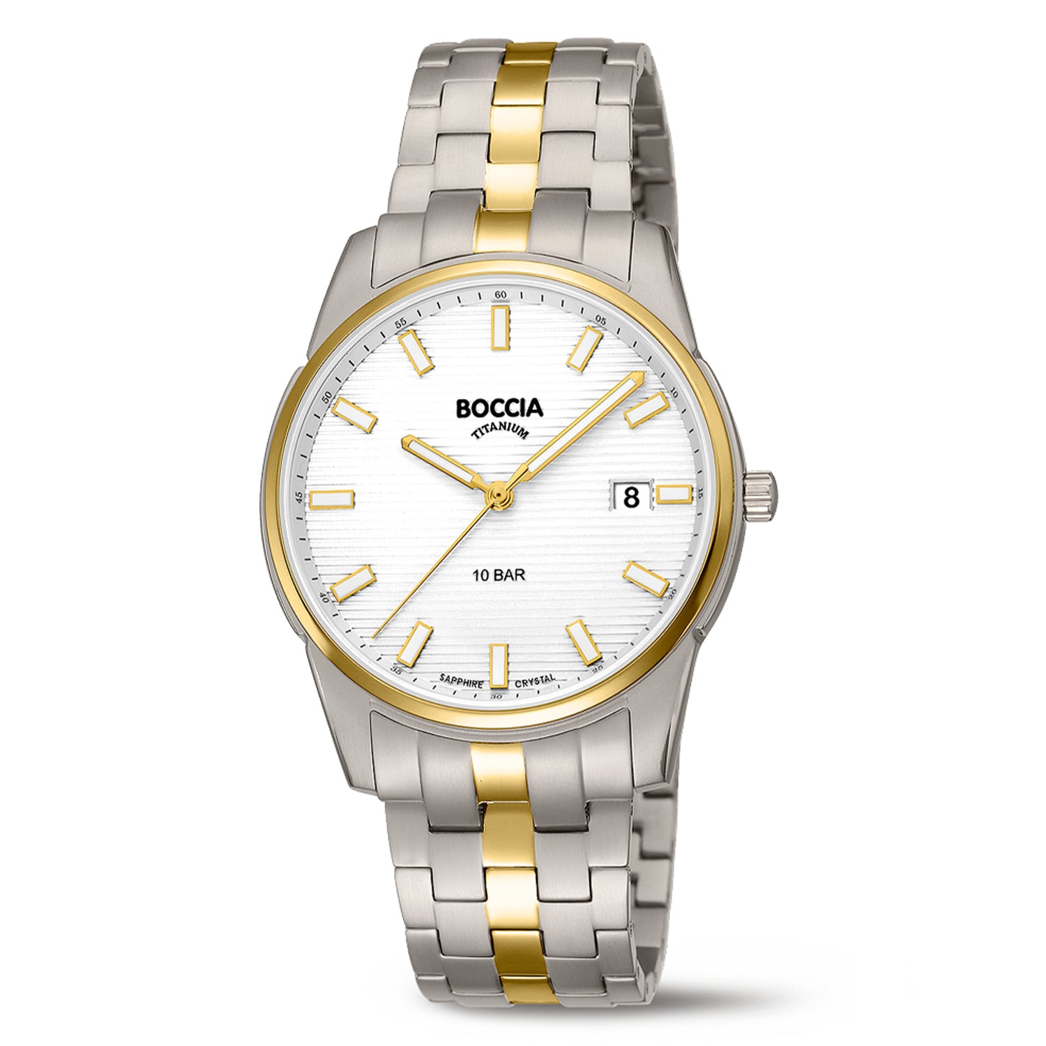 Boccia Titanium 3686-02 Heren Horloge 38mm