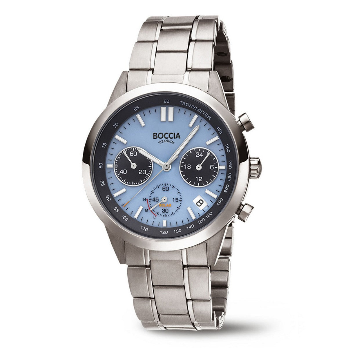 Boccia Titanium Herenhorloge 3737-01 Zilverkleurig
