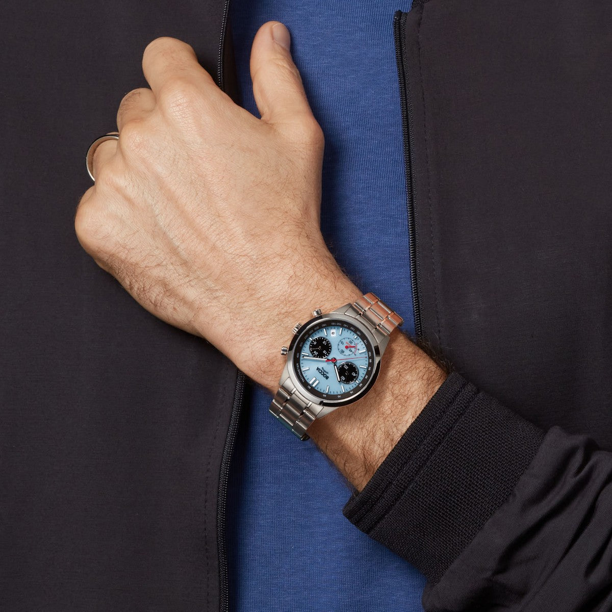 Boccia Titanium Herenhorloge 3737-01 Zilverkleurig