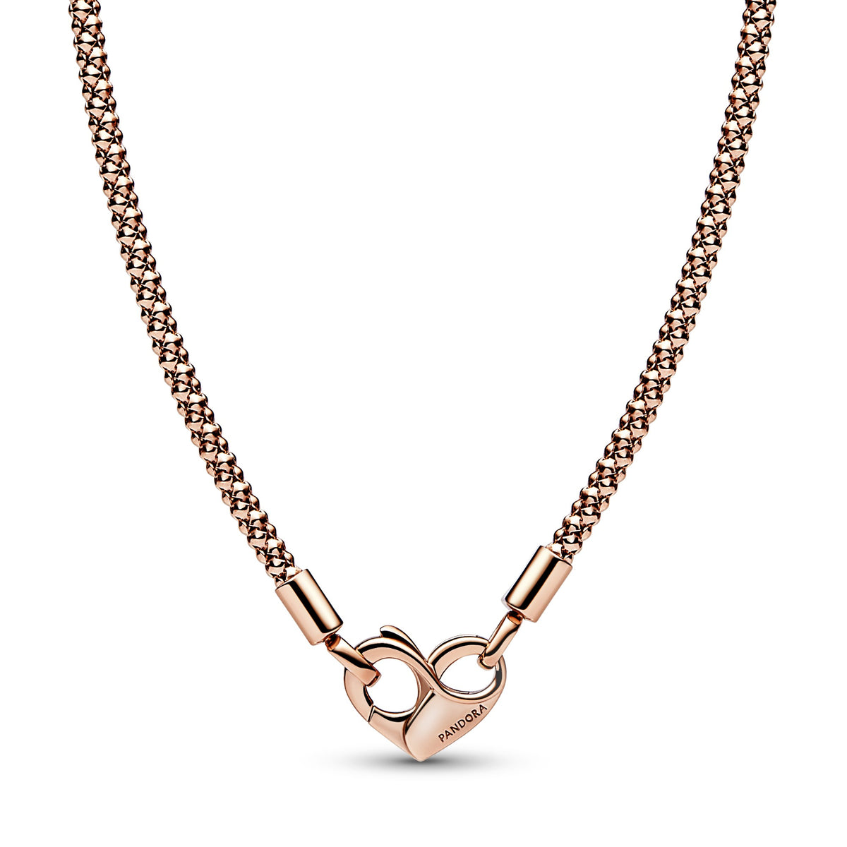 Pandora Moments studded schakelketting roségoudverguld