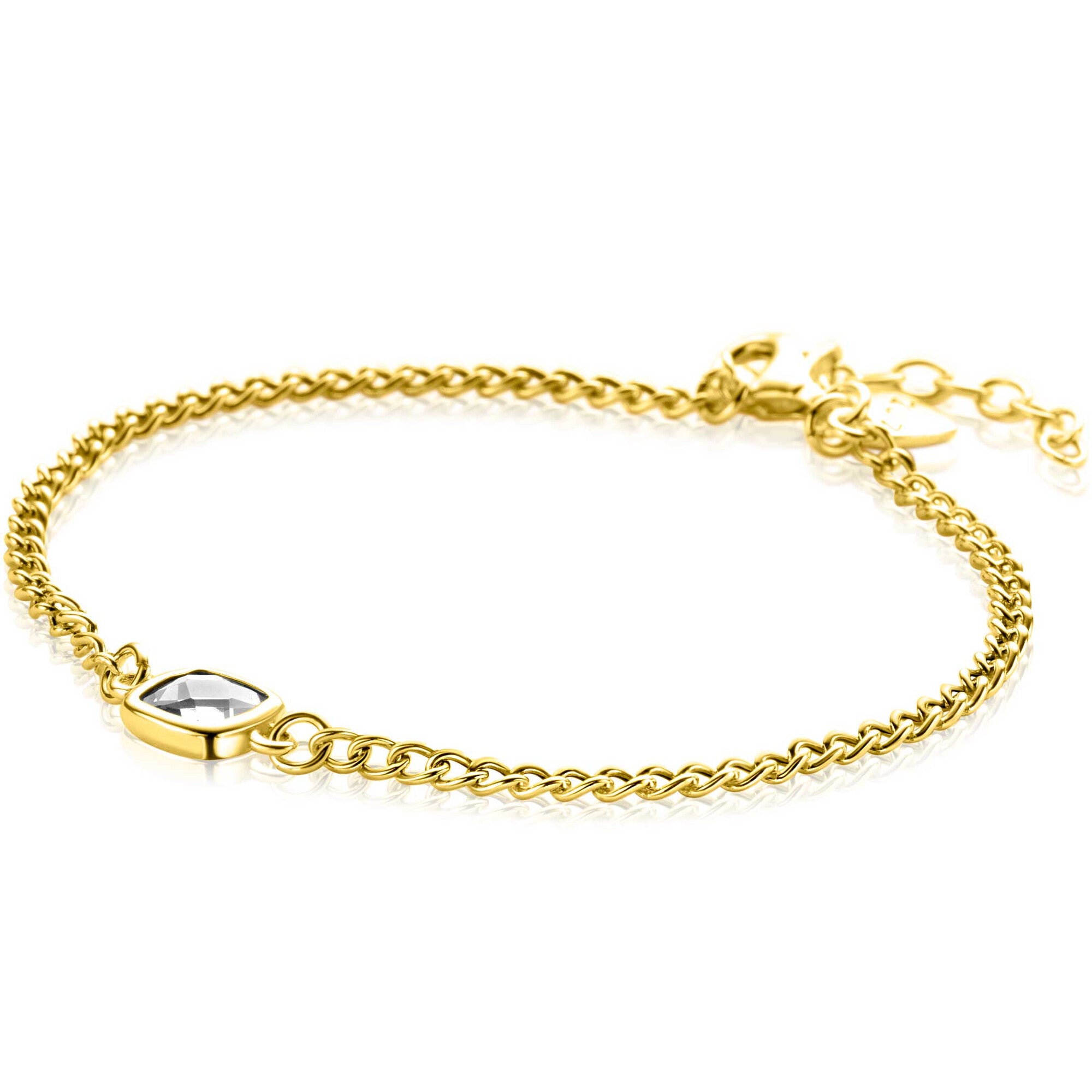 ZINZI Verguld Zilveren Armband 16-19 cm - ZIA2417Y