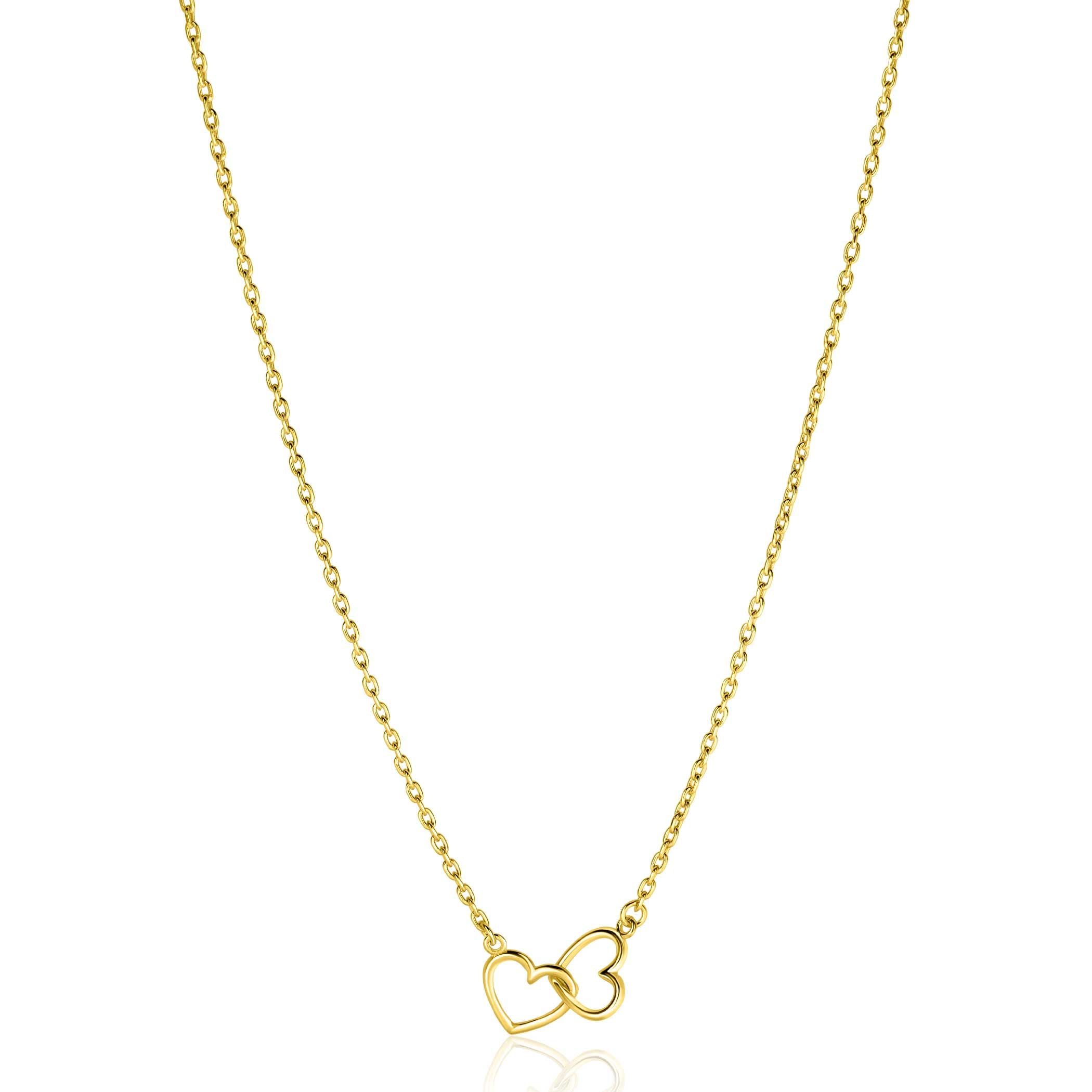 ZINZI Verguld Zilveren Ketting 40-45cm - ZIC2513G