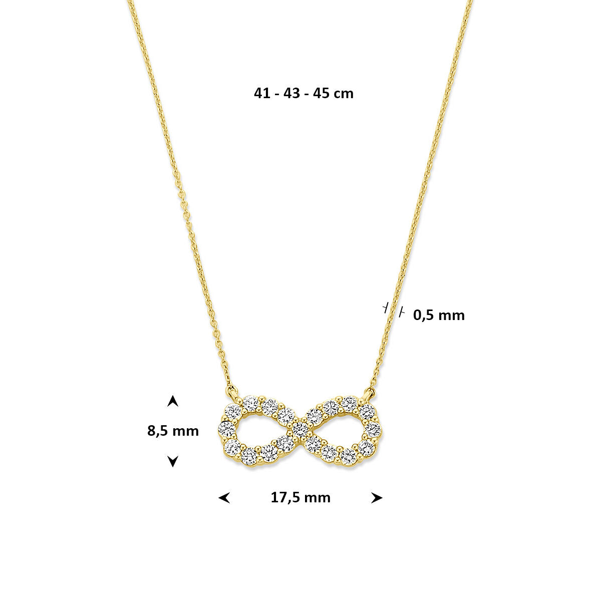 Fantasy Collection 14K Geelgouden Diamanten Ketting 4035876