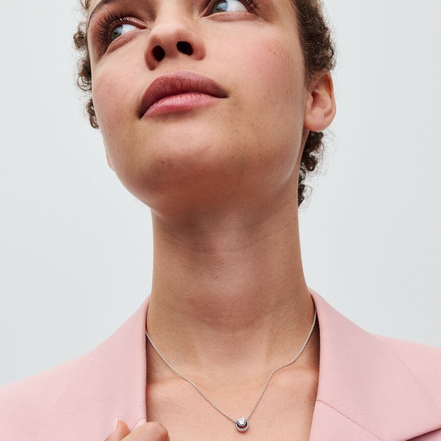 Pandora Sterling Zilver Collier met Zirkonia 391174C01 - PansiteNederland.nl