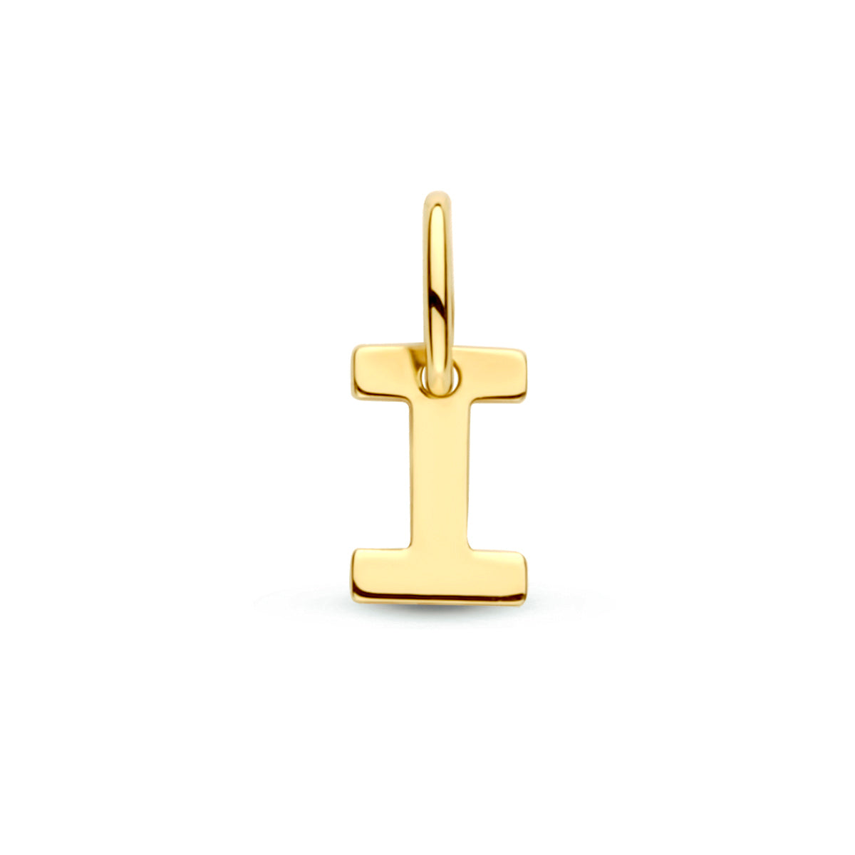 Hanger letter I 9K geelgoud #Letter_I