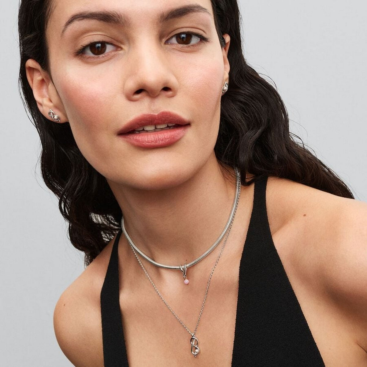 Pandora Oneindige Knoop Collier Ketting met Zirkonia - 393762C01 - PansiteNederland.nl