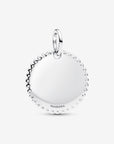Pandora Hanger graveerbaar rond plaatje 394007C01