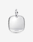 Pandora Hanger graveerbaar vierkant plaatje 394009C01