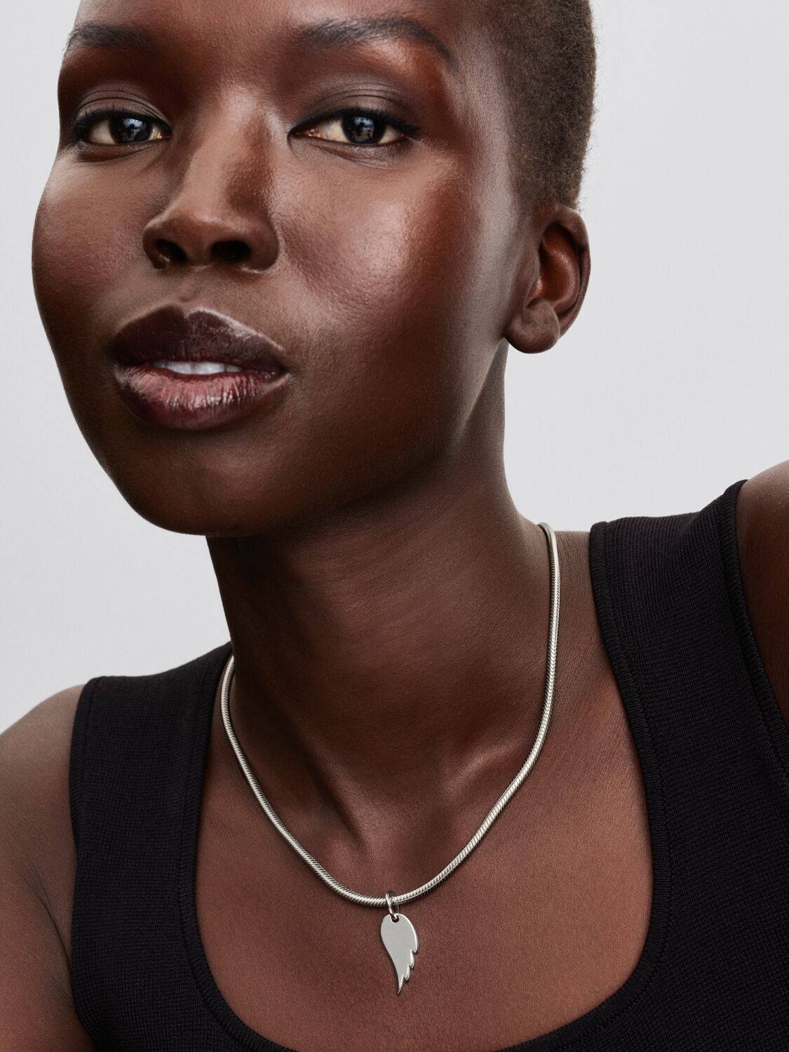 Pandora Hanger graveerbaar plaatje engelenvleugel 394014C00