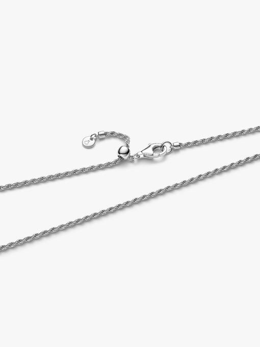 Pandora Rope Schakel Halsketting zilver 394687C00