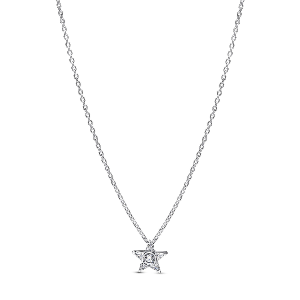 Pandora Sprankelende Stella Ketting met Hanger zilver