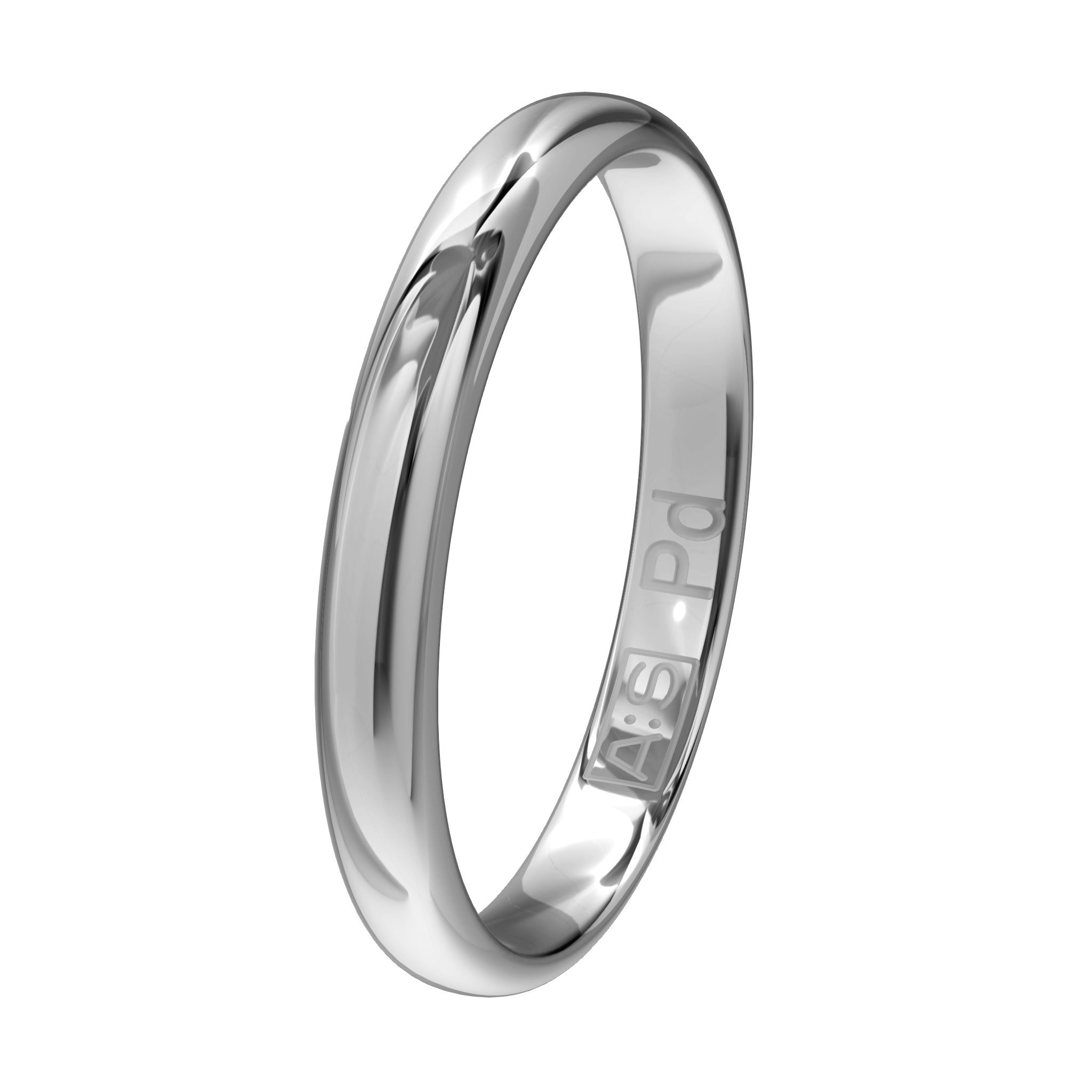 Aller Spanninga Trouwring 104 Palladium 585