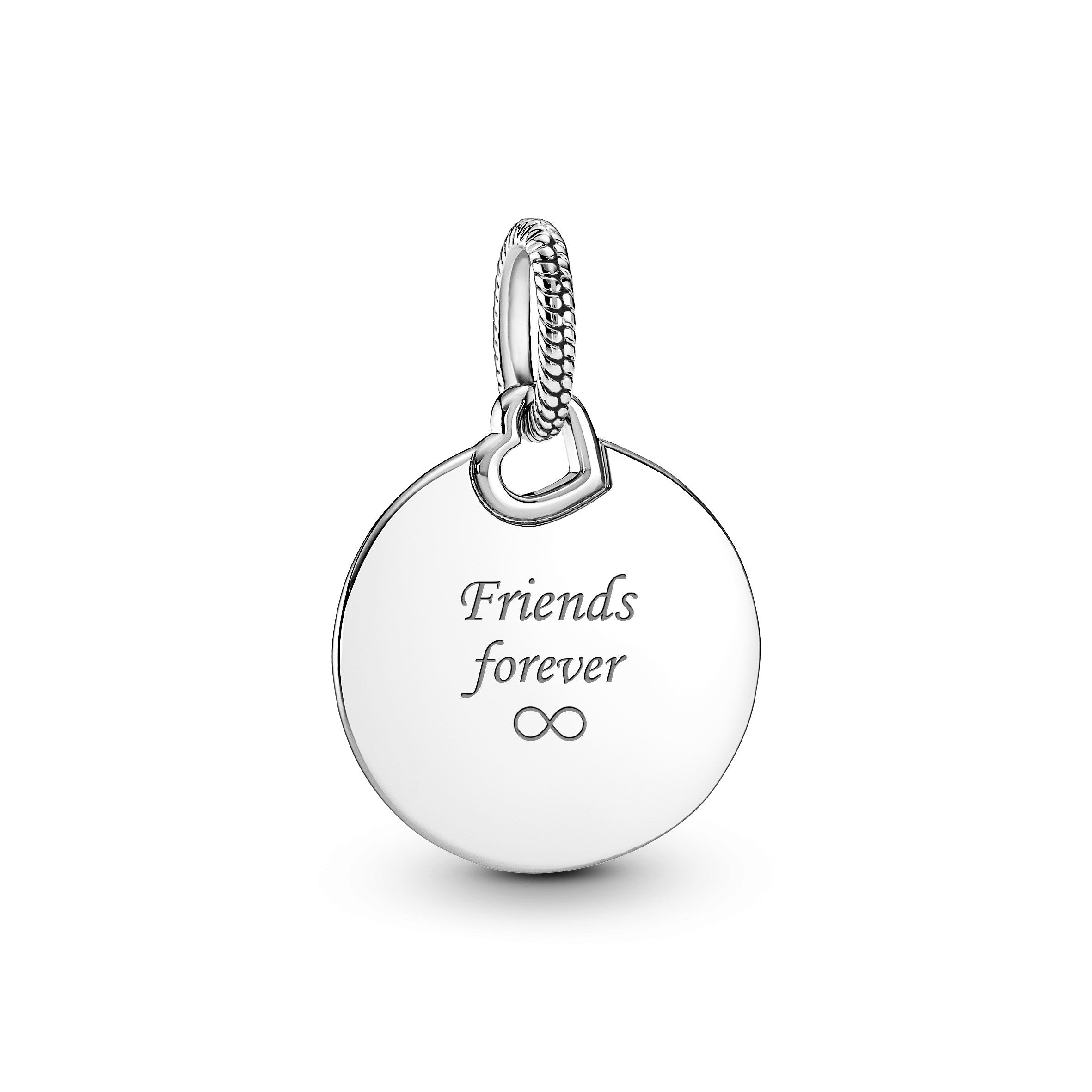 Pandora Graveerbaar Rond Plaatje Hanger zilver - 398610C00