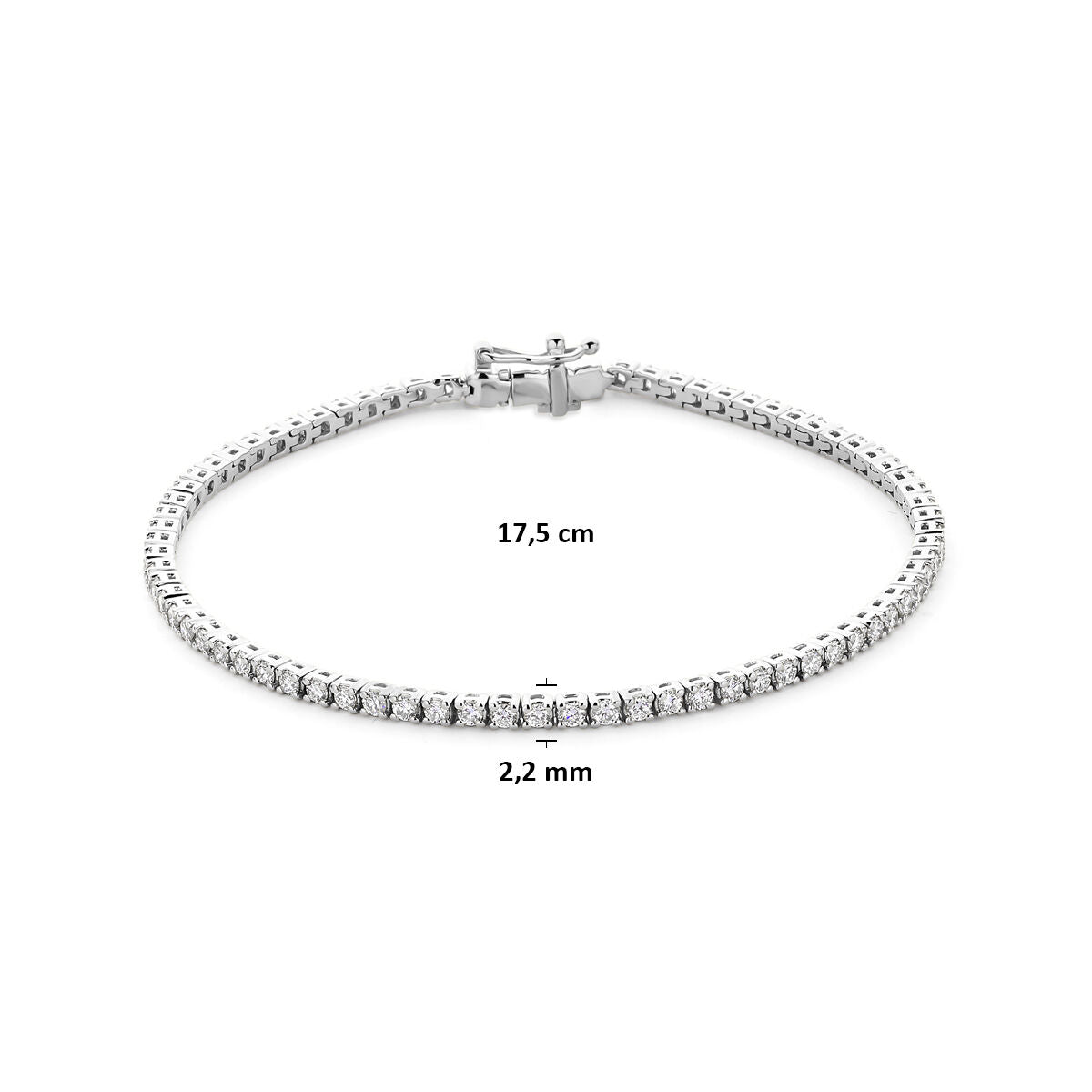Fantasy Collection Gerhodineerd Zilveren Diamanten Armband 1342463