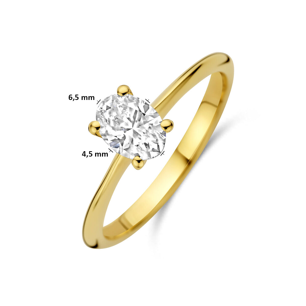 Fantasy Collection Ring lab grown diamant 0.50ct f vs 14K geelgoud